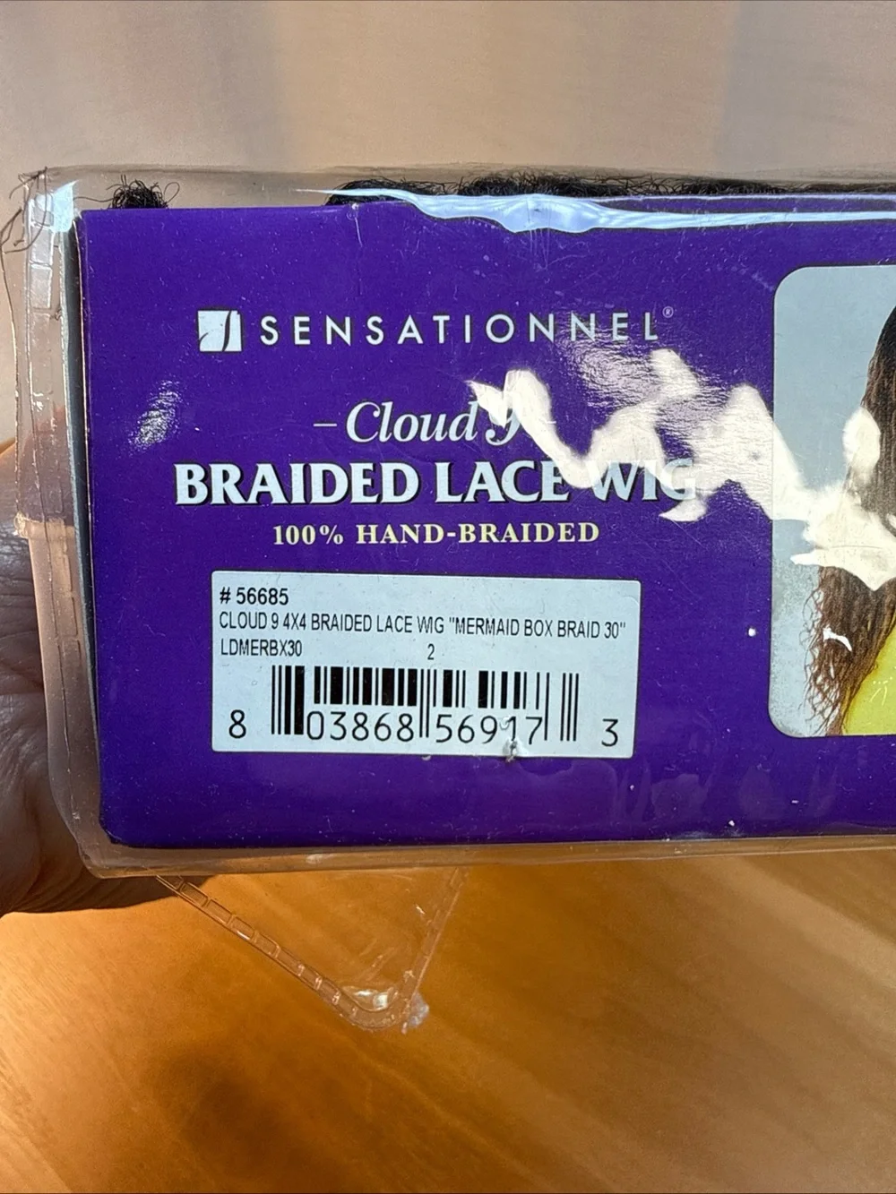 New Sensationnel Cloud 9 / 4X4 Braided Lace Wig Mermaid Box Braid 30